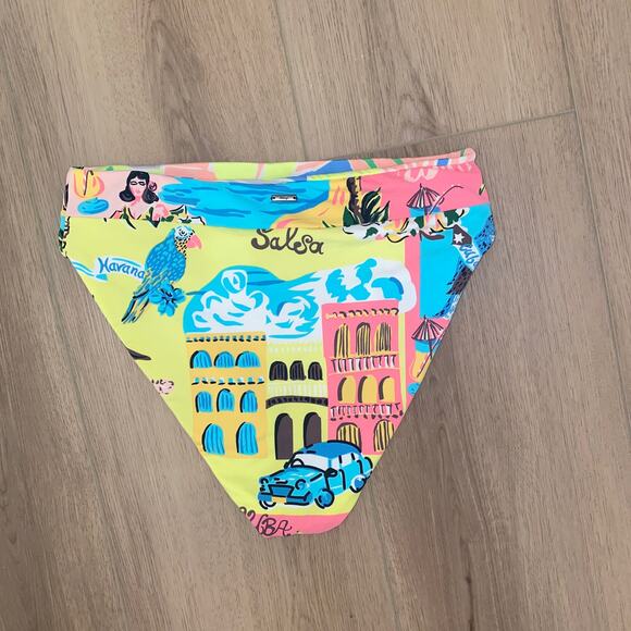 Maaji Habana Suzy Q High Rise Bikini Bottoms Size M/L - Picture 2 of 2